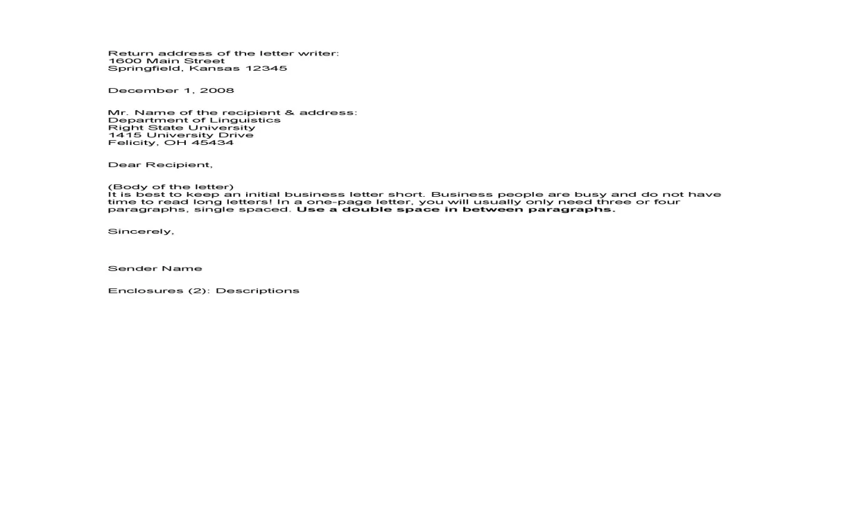 35 formal / business letter format templates & examples template lab