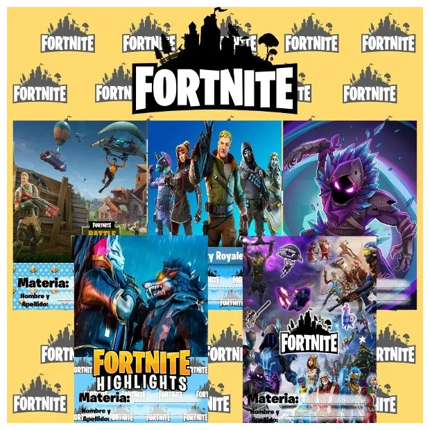 Carátulas a4 fortnite efeyese diseño