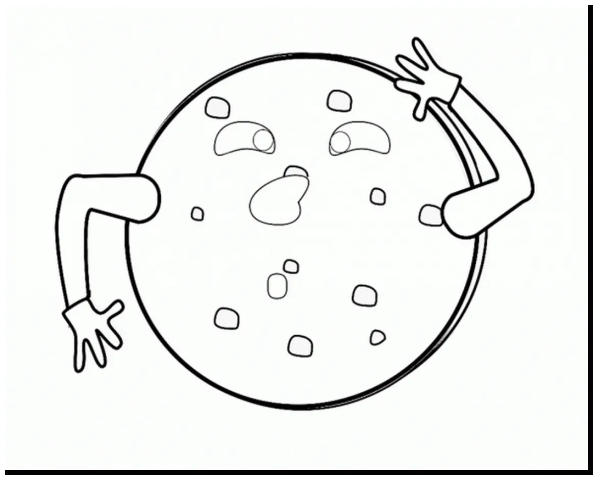 Fortune cookie page coloring pages