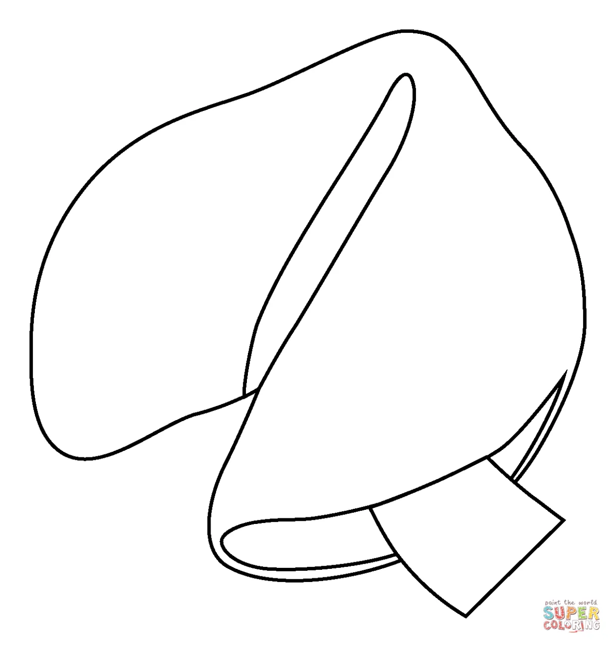 Fortune cookie emoji coloring page free printable coloring pages