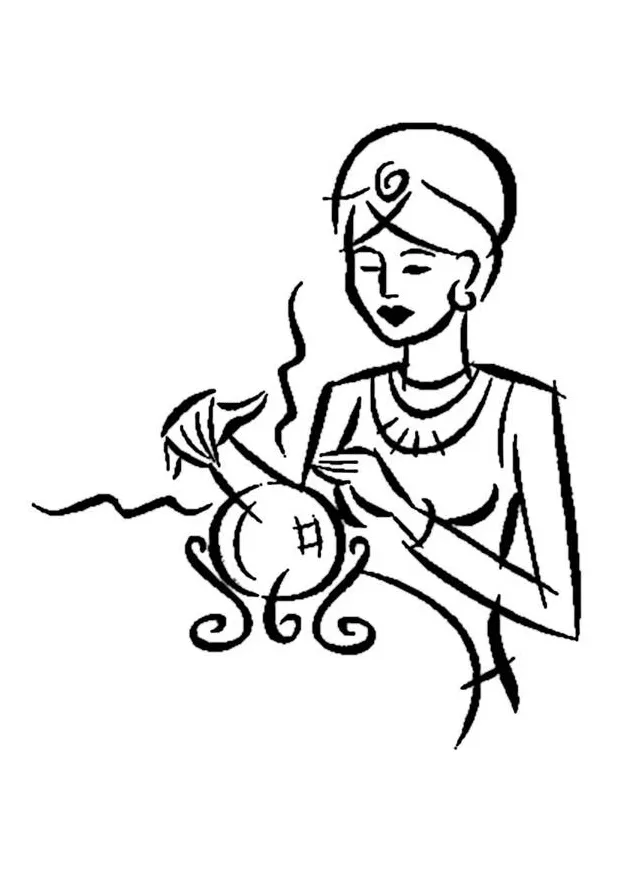 Coloring page fortune teller free printable coloring pages img 9357