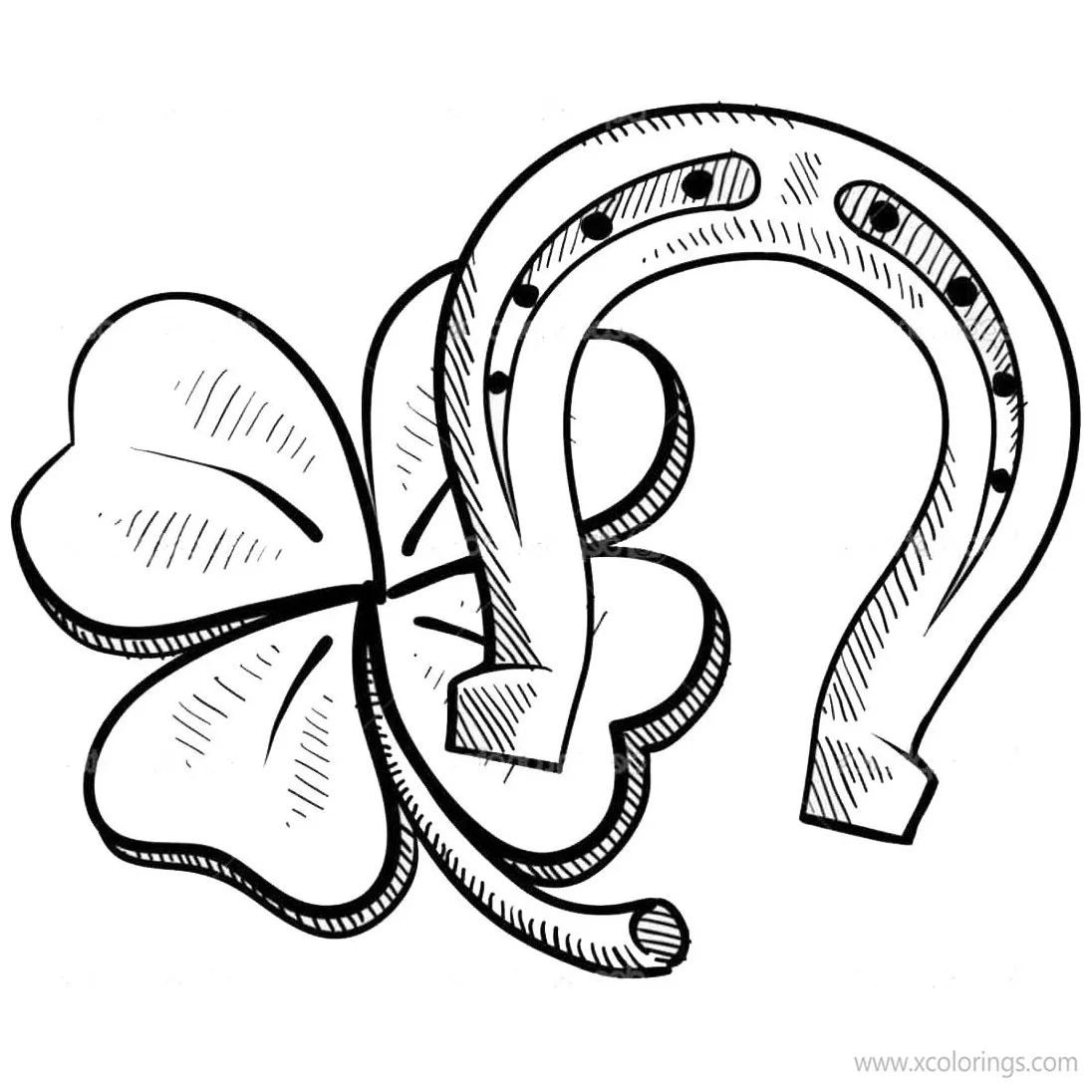 Four Leaf Clover Coloring Book - XColorings.com