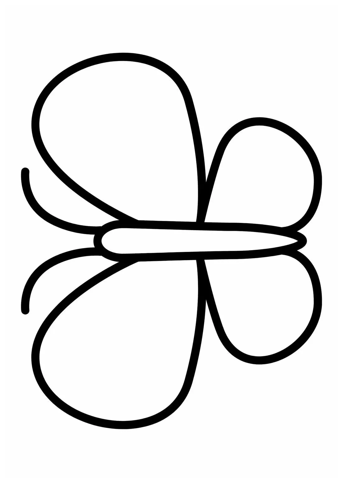 Four Leaf Clover Coloring Page