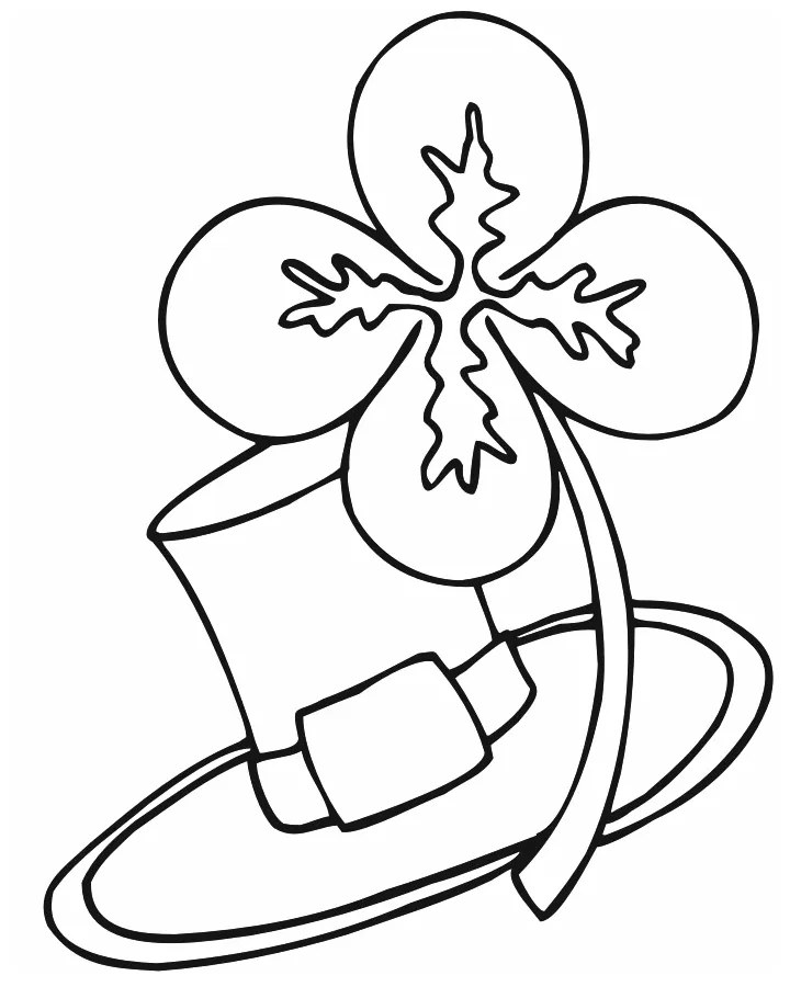 Four Leaf Clover Coloring Pages - Best Coloring Pages For Kids