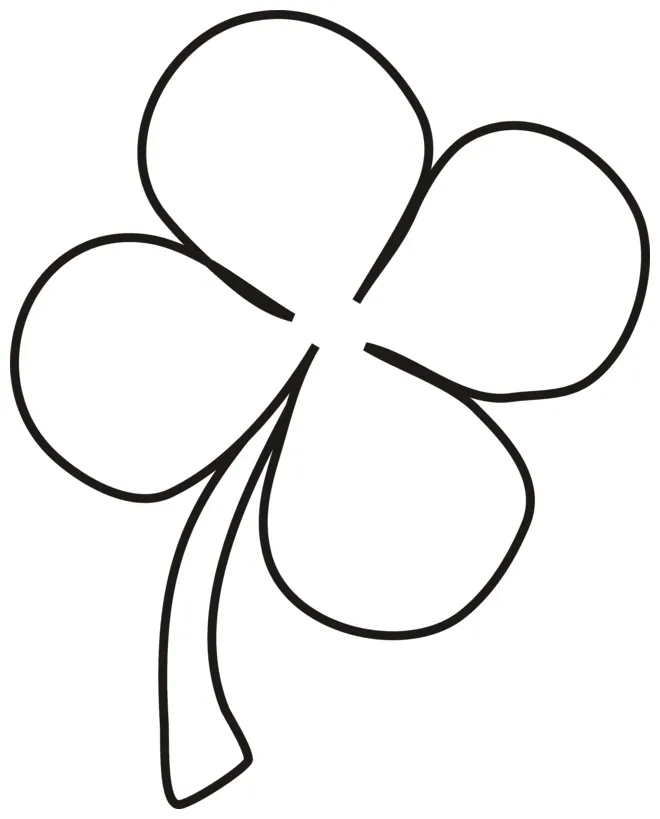Four Leaf Clover Coloring Pages - Best Coloring Pages For Kids