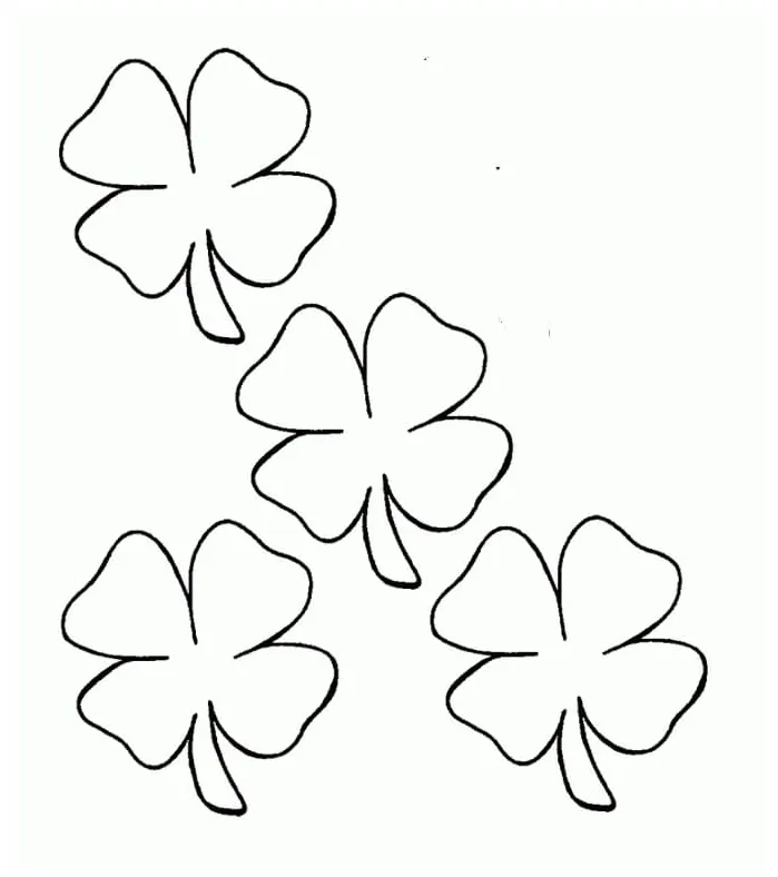 Four Leaf Clover Coloring Games - ColoringGames.Net