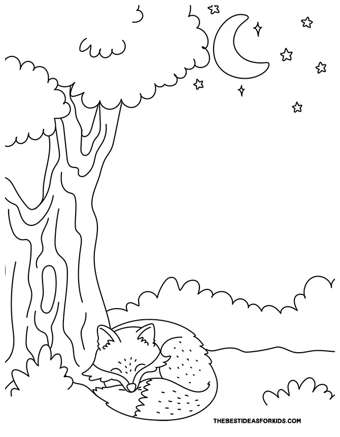 Fox coloring pages free printables the best ideas for kids