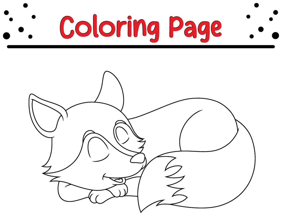 Page 4 fox coloring page vector art, icons, and graphics for free