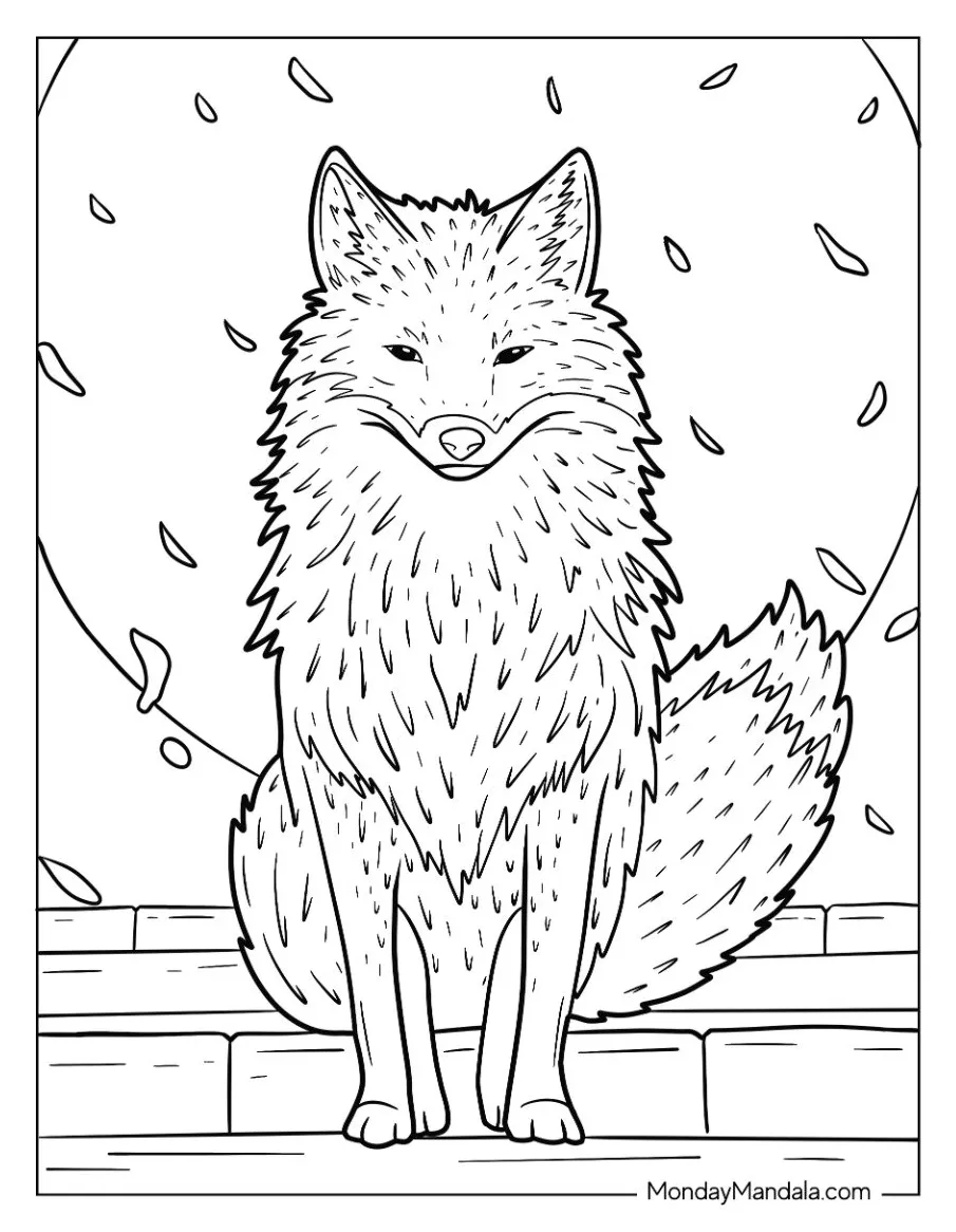 41 fox coloring pages free pdf printables