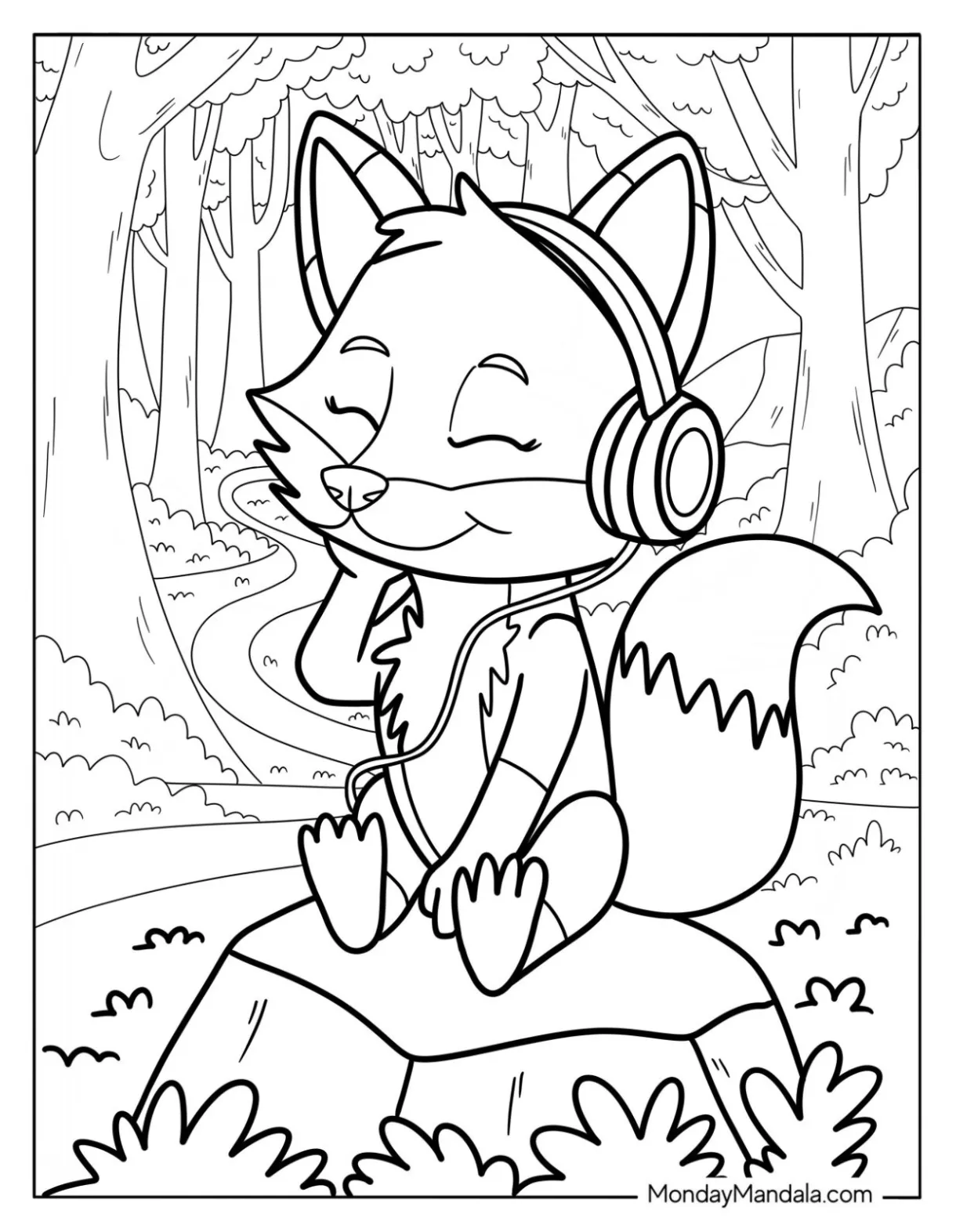 41 fox coloring pages free pdf printables
