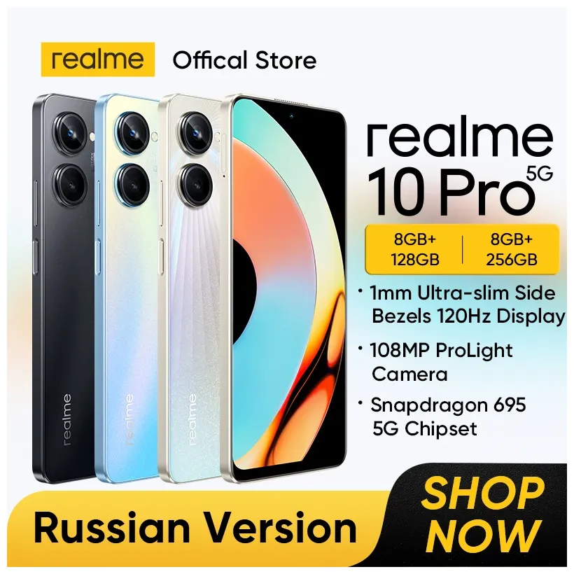 Realme 10 Pro 5g Smartphone 6.72 "120hz Display Ilimitado 108mp