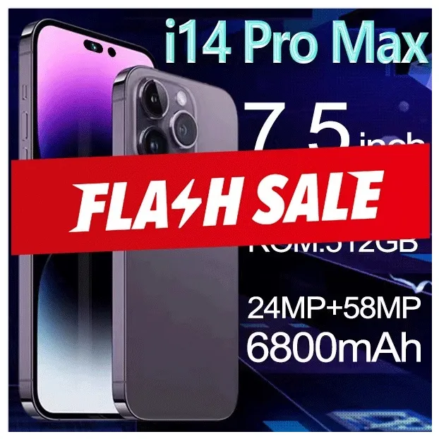 โทรศัพท์ 《brand new》legit i14 pro max 5g เดิม 16g ram 256g / 512g rom