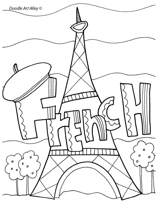 French coloring pages at getcolorings free printable colorings