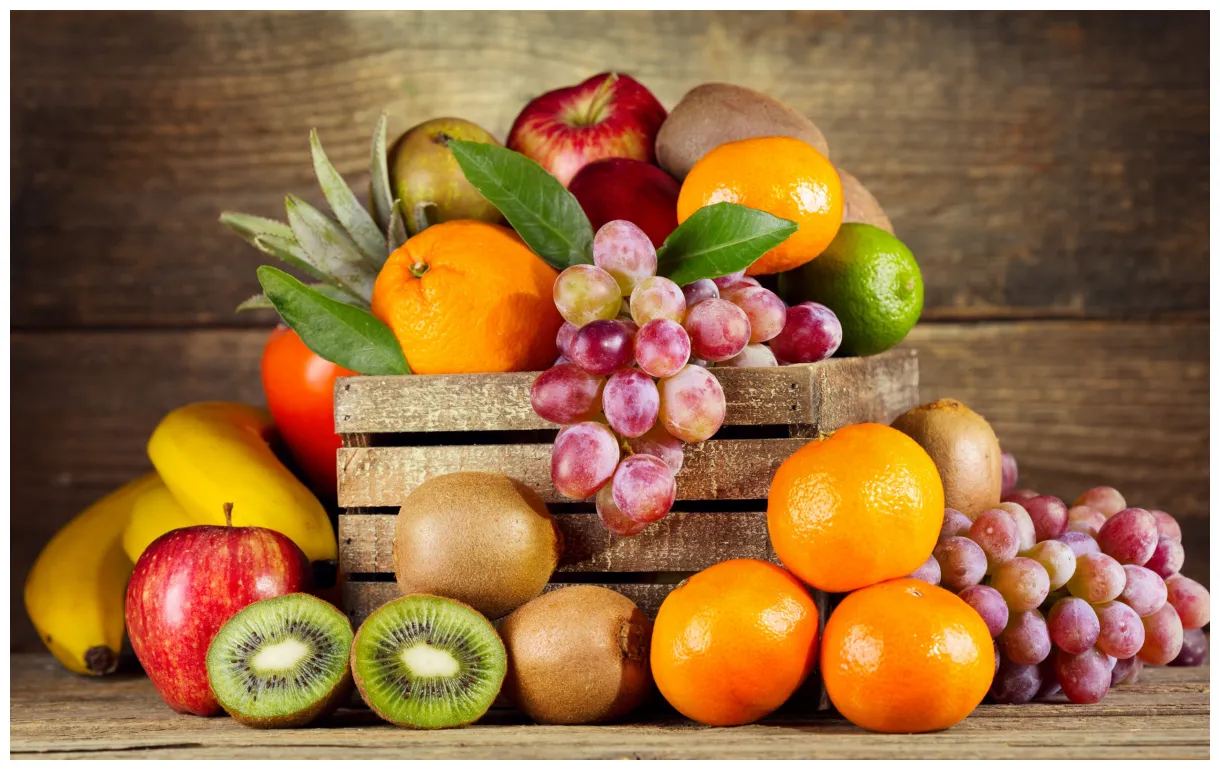 Fresh fruits s cave printable coloring page