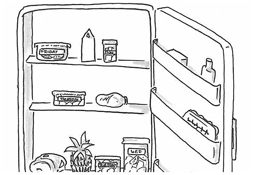 Fridge Coloring Page Coloring Pages