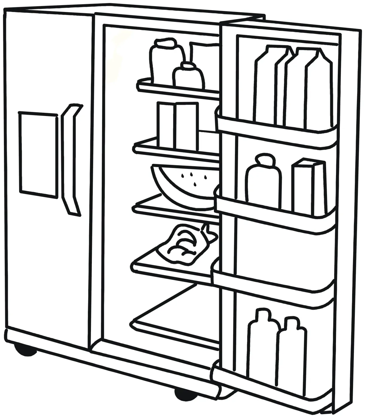 Fridge Coloring Page at GetColorings.com | Free printable colorings