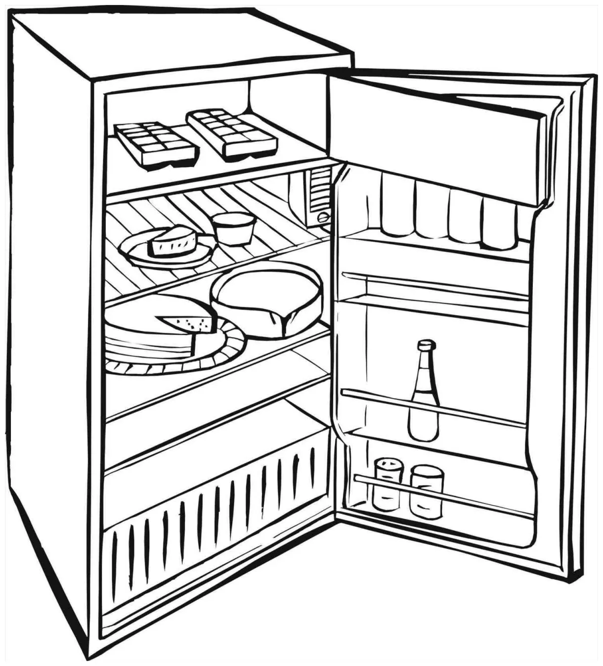 Fridge Coloring Page at GetColorings.com | Free printable colorings