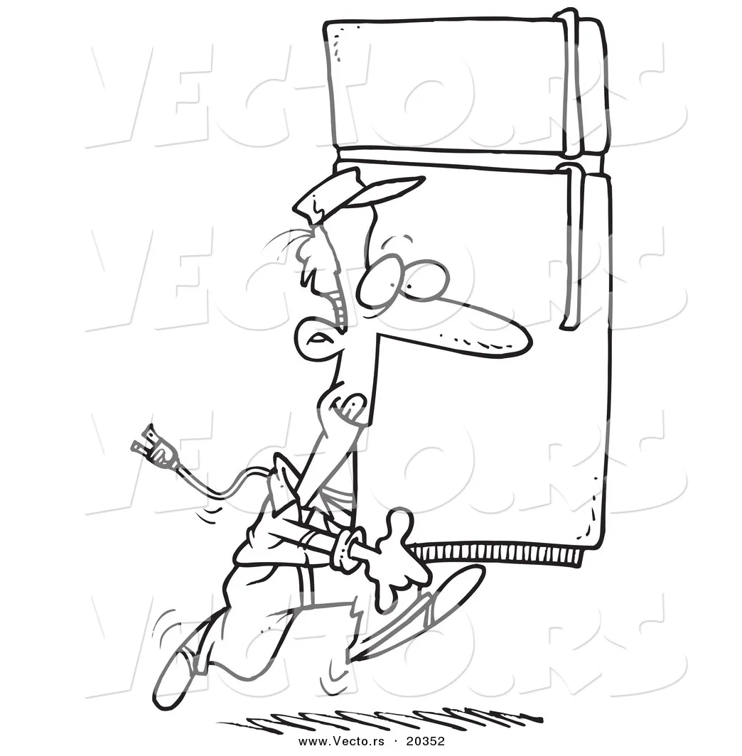 Fridge Coloring Page at GetColorings.com | Free printable colorings