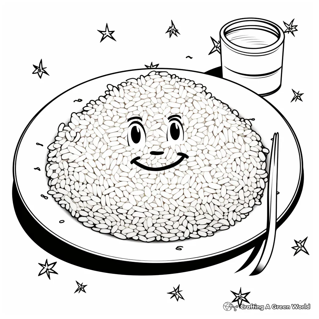 Rice coloring pages free & printable!