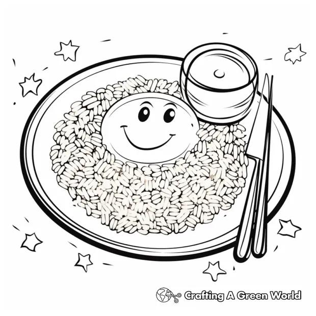 Rice coloring pages free & printable!