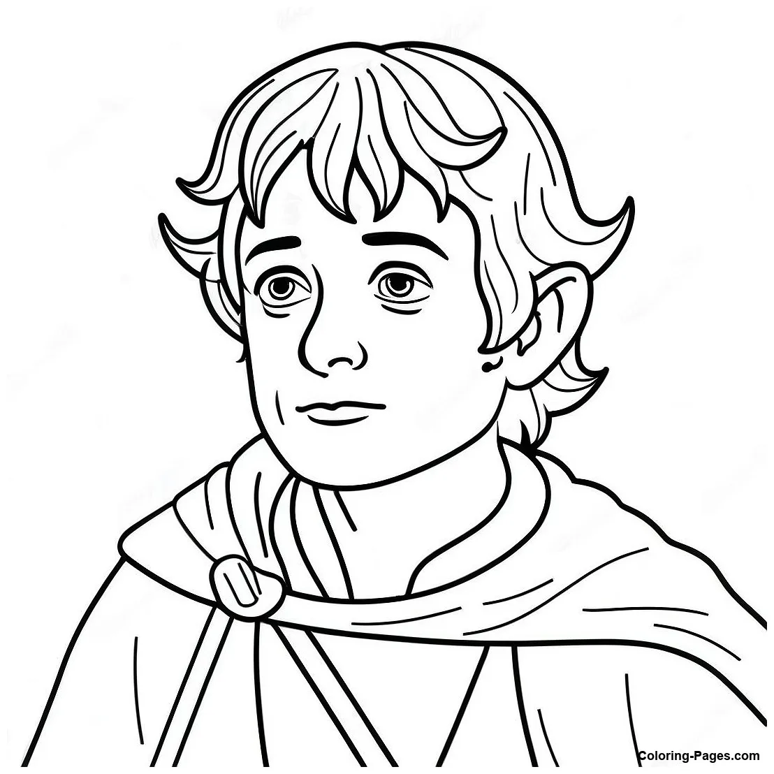 Frodo baggins adventure coloring page coloring-pages
