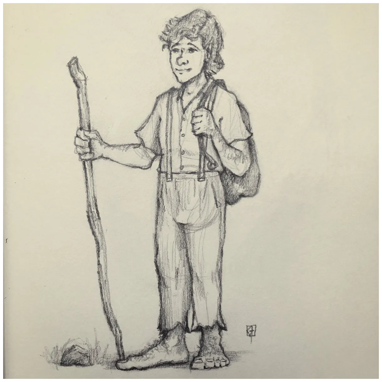 Frodo baggins drawing