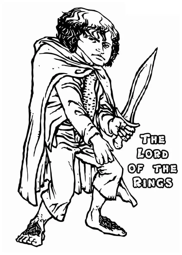 Frodo baggins 1 coloring pages coloring cool