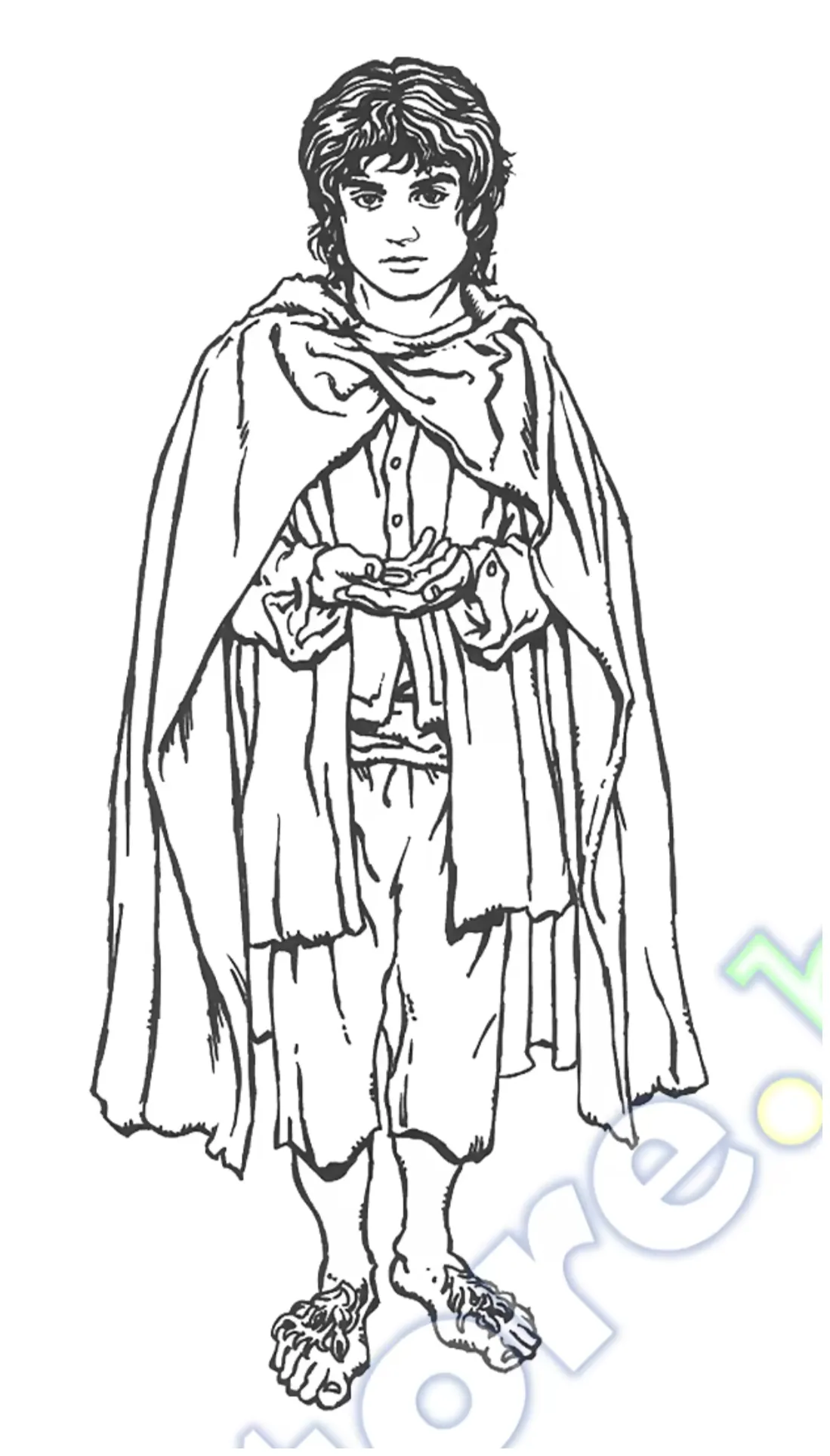 Frodo lotr coloring page coloring pages, tolkien art, the hobbit