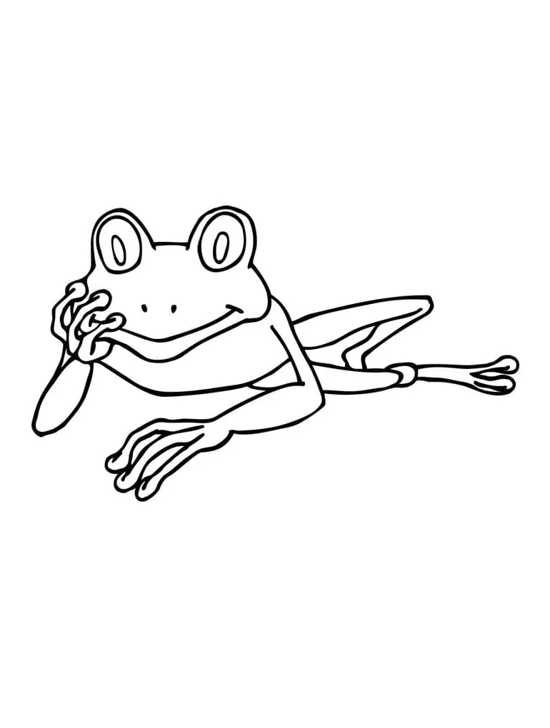 Frog free coloring page download, print or color online for free