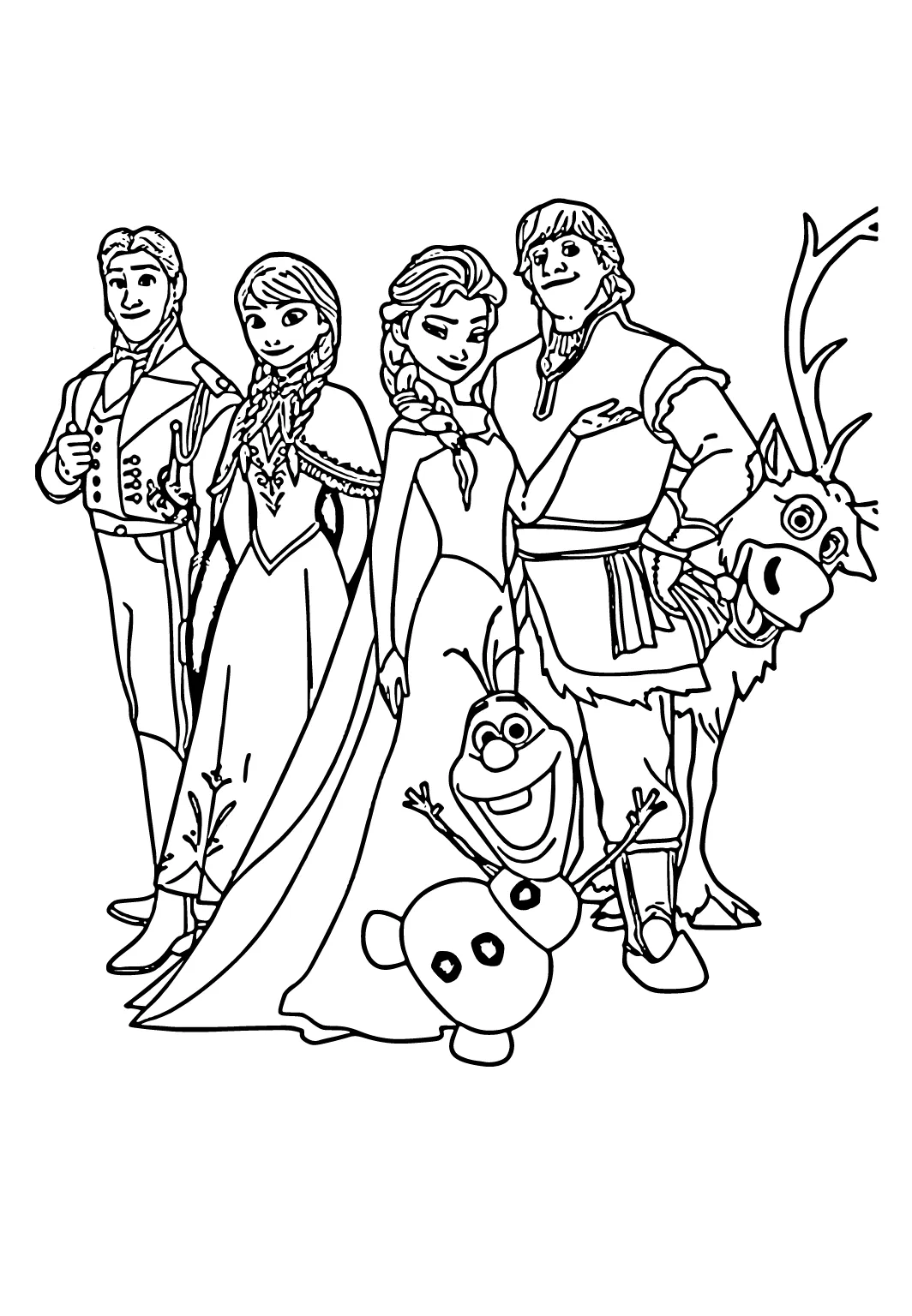 Frozen easter coloring pages