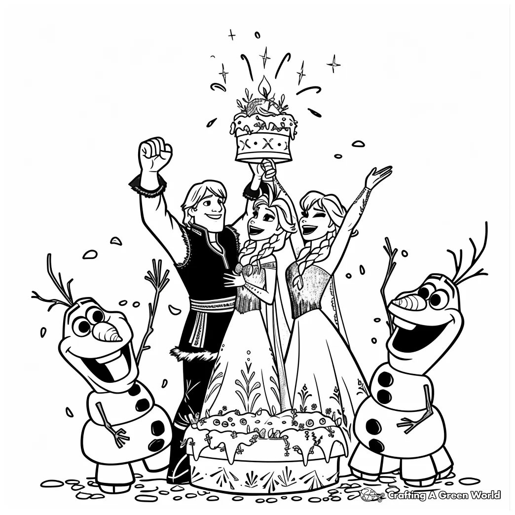 Frozen coloring pages free & printable!