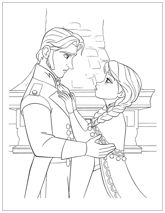Disney characters coloring pages frozen characters