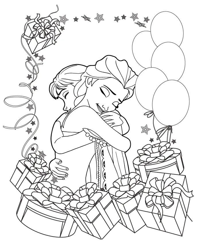Frozen sisters colouring page coloring pages coloring cool