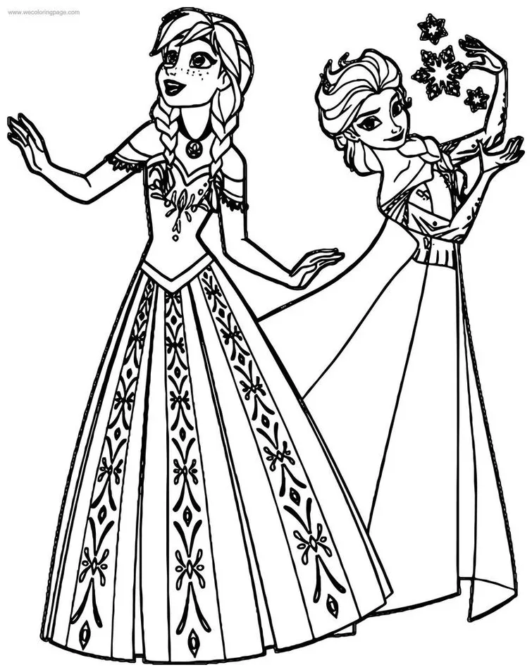 S free printable elsa coloring pages for