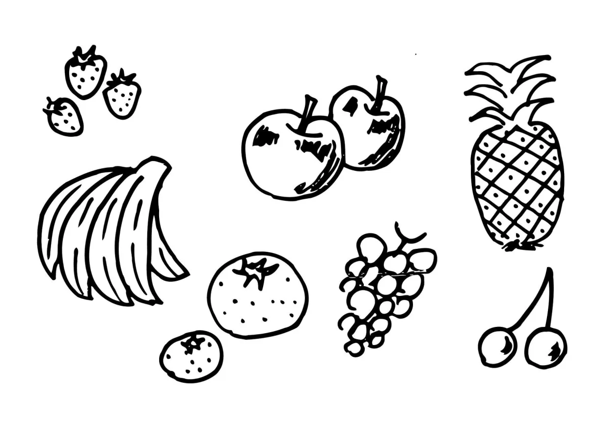 Coloring Page fruit - Free printables - Img 12300