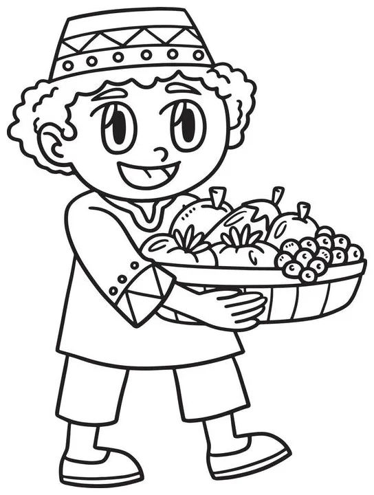Fruit coloring pages vector art, icons, and graphics for