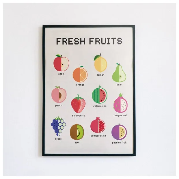 Fruit cross section etsy