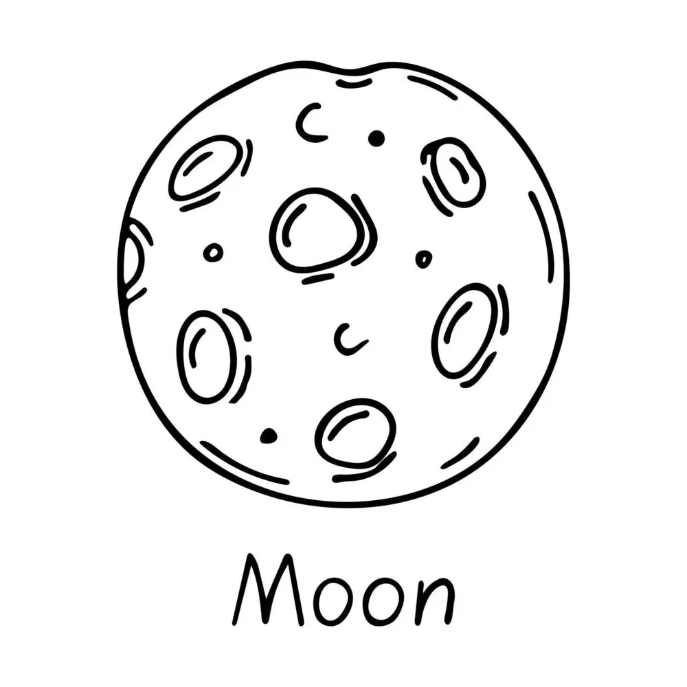 Adult coloring pages moon stock illustrations