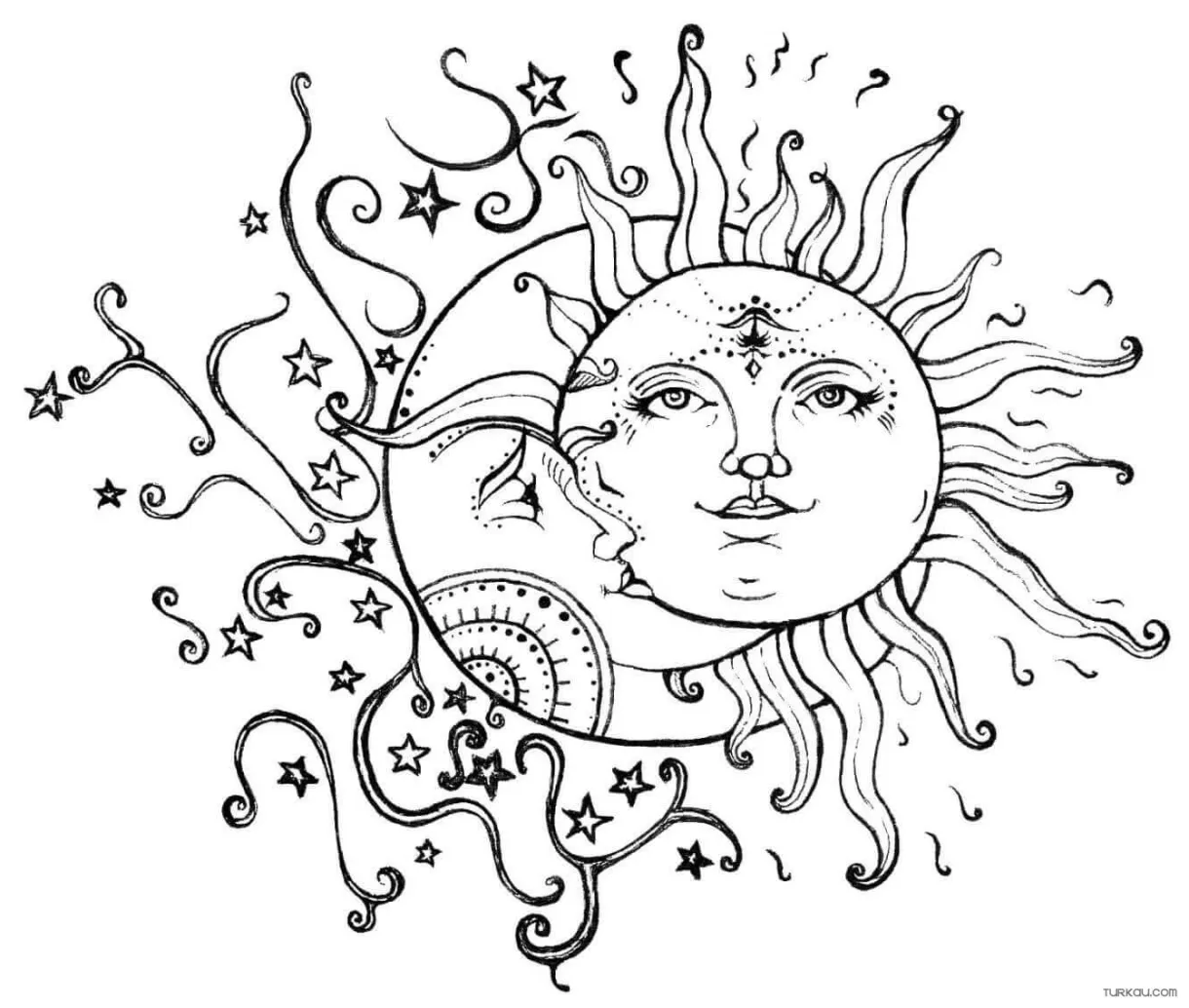 Free moon coloring page printables #6! download free printable