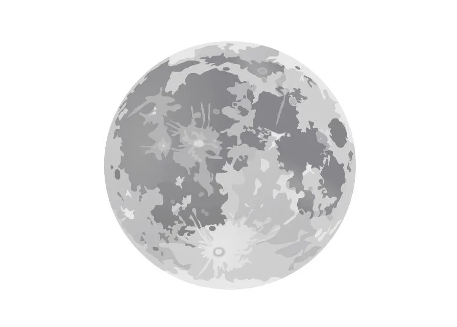 Coloring page full moon free printables img 10188