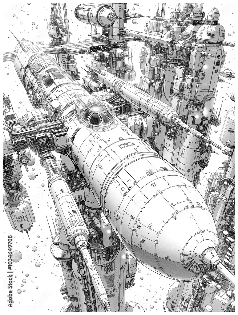 In cartoon style. futuristic street