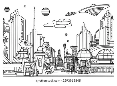 Illustration featuring stock vector printable coloring page