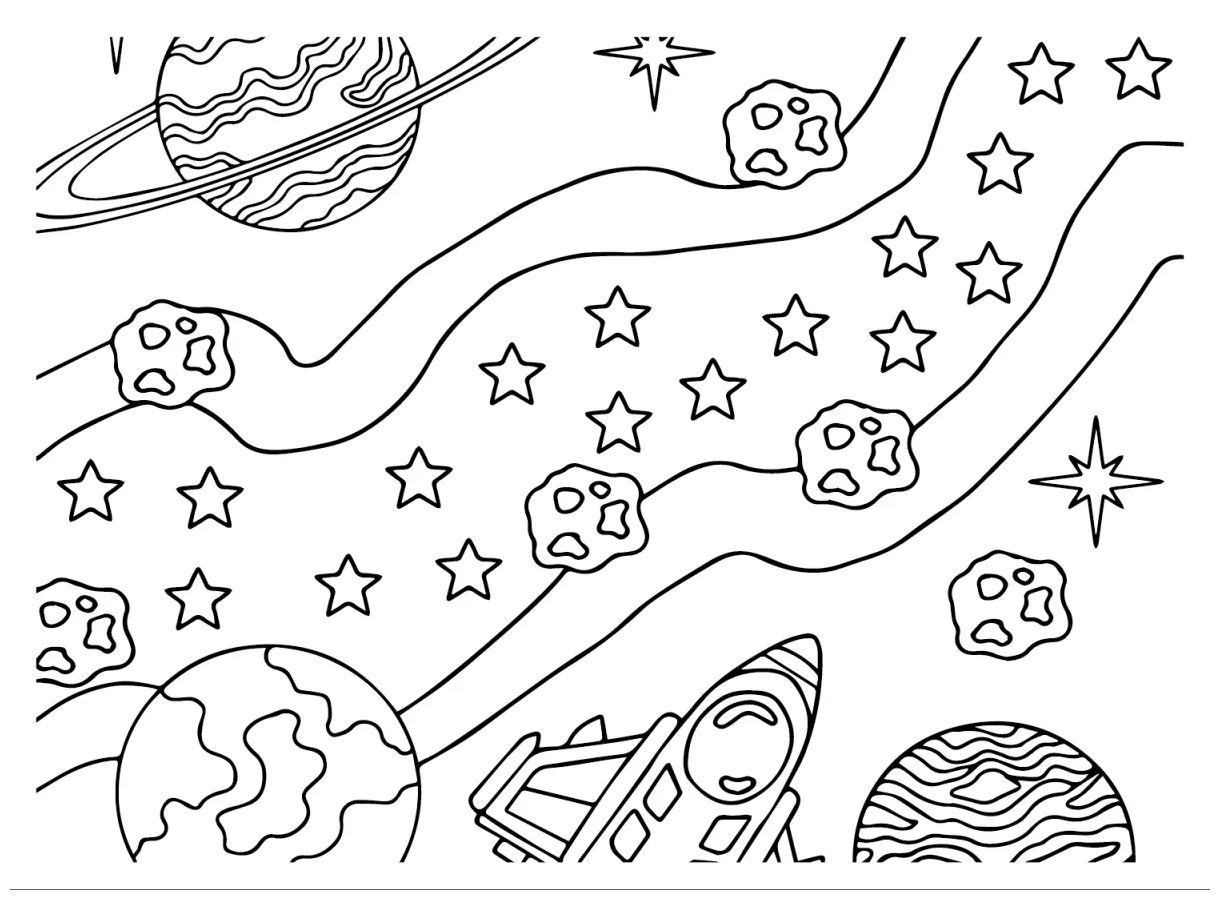 Galaxy printable coloring page free printable coloring pages