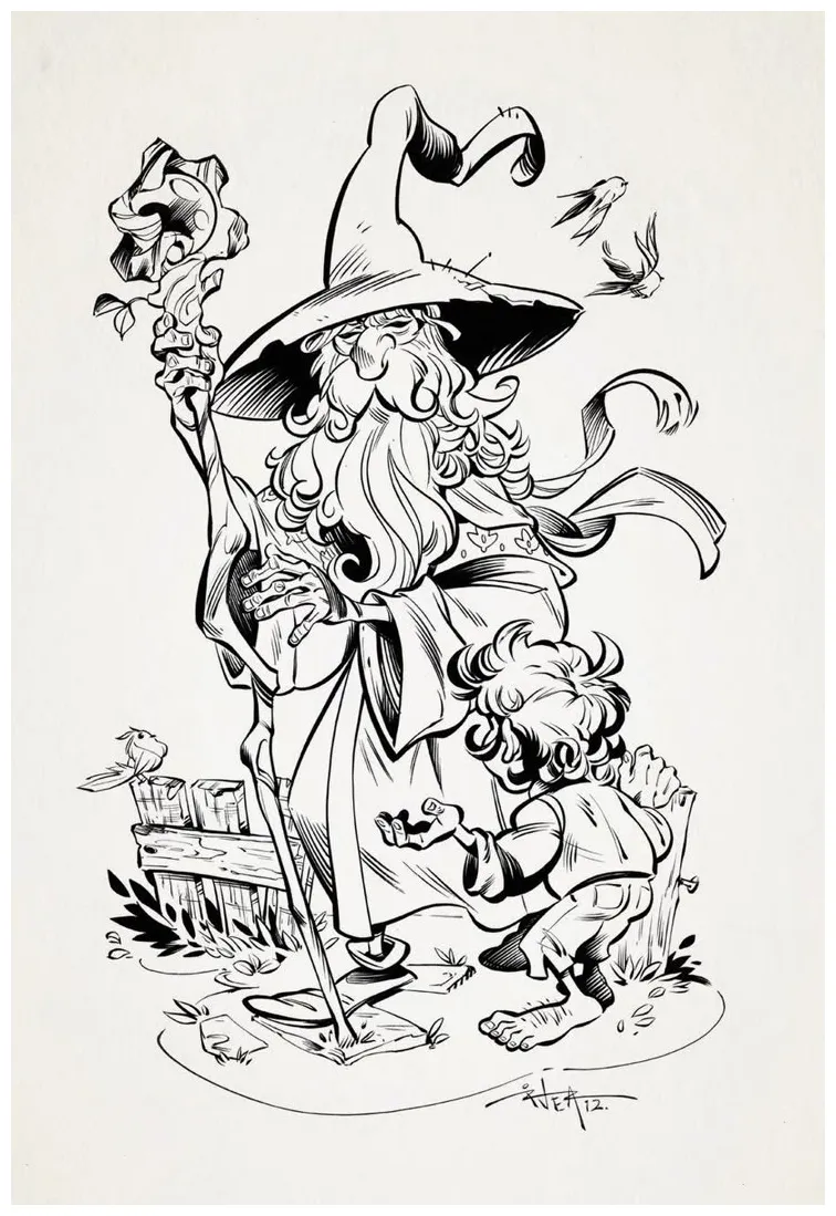Gandalf pages coloring pages