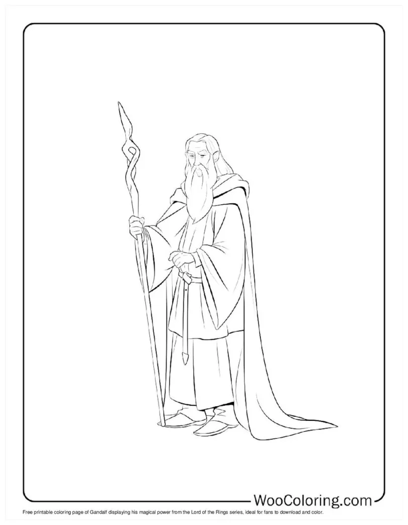 Gandalf coloring pages [2025]