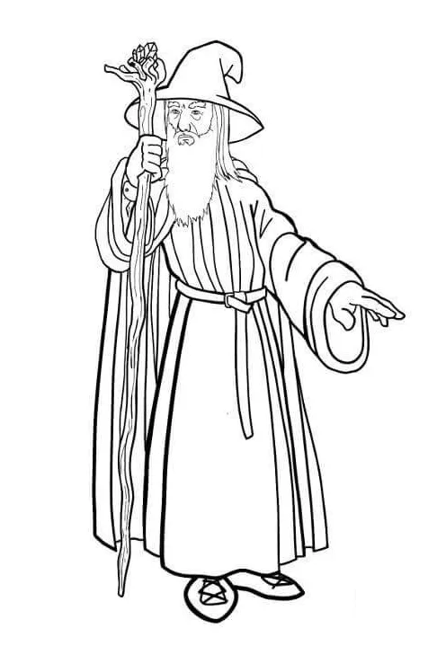 Gandalf 4 coloring play free coloring game online