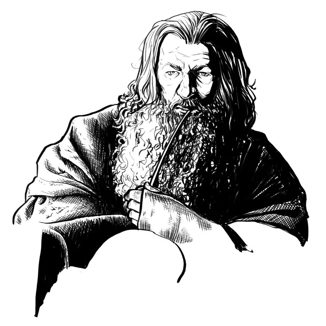 Gandalf coloring page