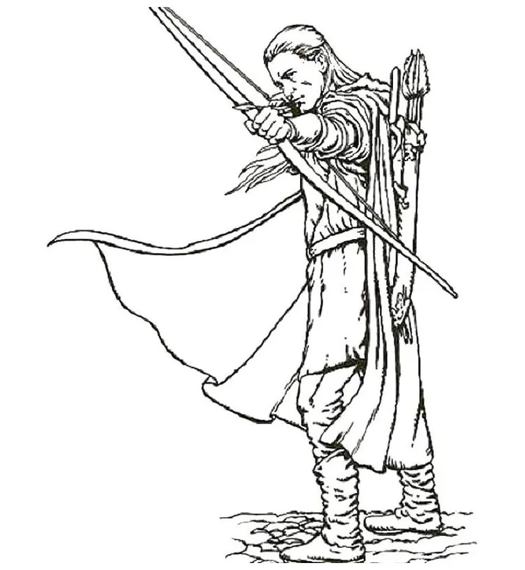 Gandalf the grey coloring page coloring pages