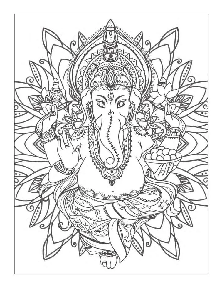 Ganesha coloring pages - ColoringLib