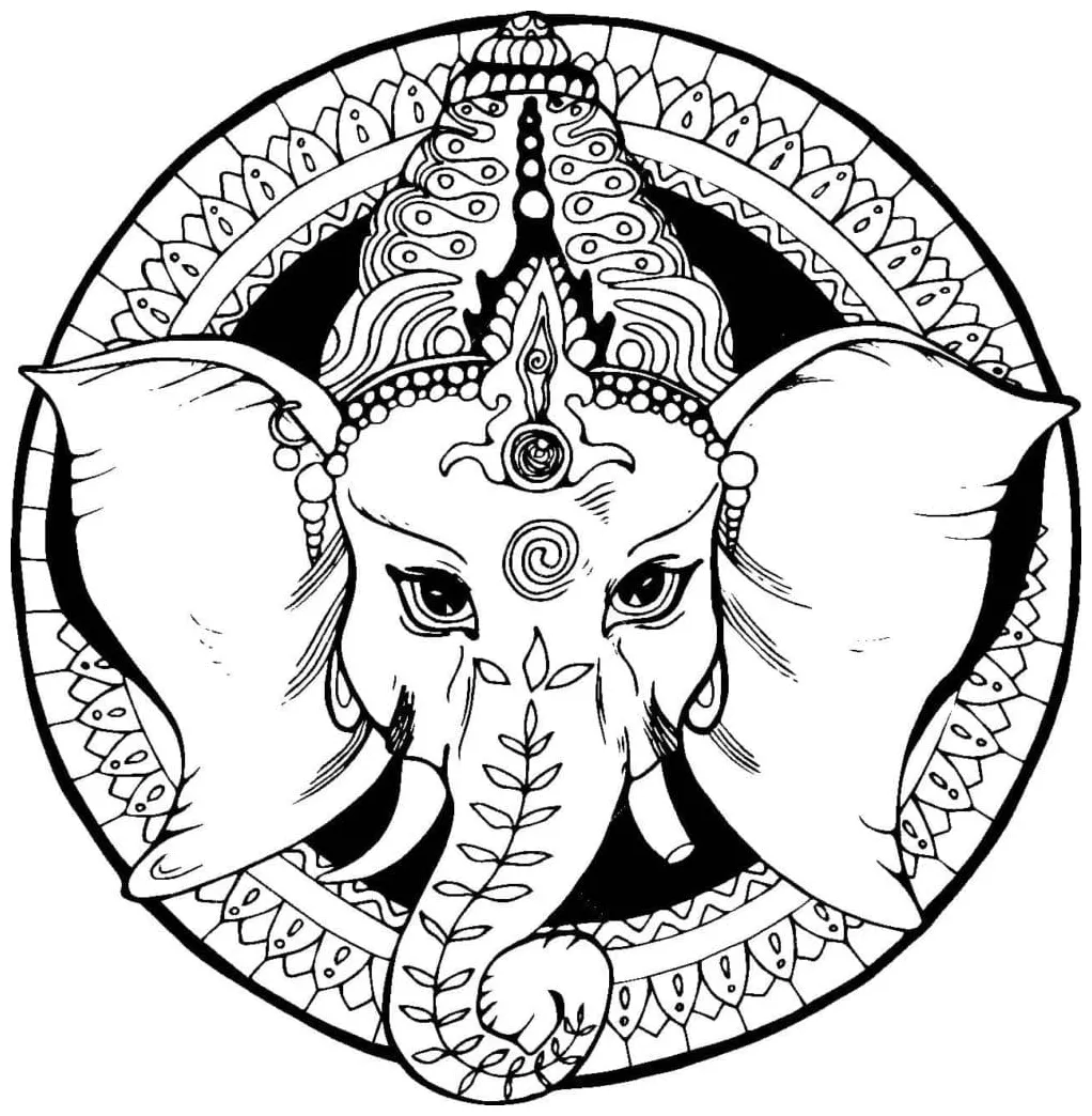 Print Ganesha coloring page - Download, Print or Color Online for Free